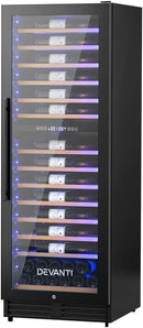 Devanti Wine Cooler Fridge Compressor Cellar Chiller Commercial Home 128 Bottles