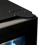 Schmick Upright SK168W 5 LED Colour Super Slim Depth Wine Fridge, Black