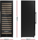 Devanti Wine Cooler Fridge Compressor Cellar Chiller Commercial Home 128 Bottles