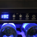 Schmick JC165B Bench Beer and Wine Dual Zone Bar Fridge, Black