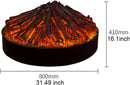 Electric Fireplace Round Electric Fireplace Logs, Novelty Home Decor Fireplace Diameter