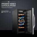 Ivation 12 Bottle Thermoelectric Wine Cooler/Chiller