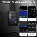 12 Bottle Wine Cooler Refrigerator