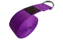 Clever Yoga Stretching Strap - Choose Standard 8ft or Extra Long 10ft Length, 1.5 Inch Wide - Durable Cotton Strap for Yoga Stretching with Adjustable D-Ring