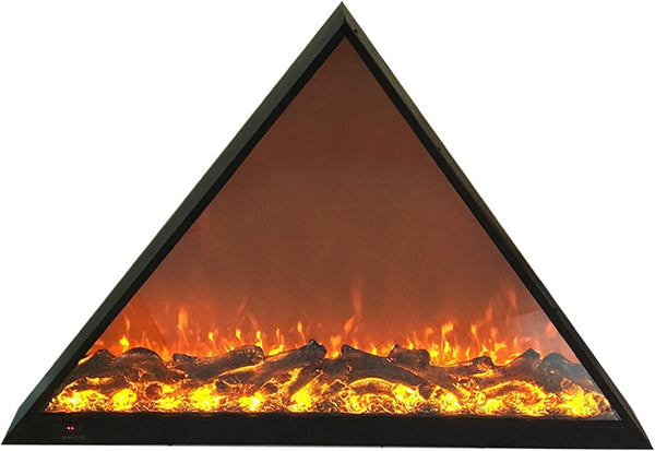 Electric Fireplace Electric Fireplace, 31.4 Inch Wide Recessed and Wall Mounted Fireplaces with Remote Control