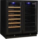 Schmick JC165B Bench Beer and Wine Dual Zone Bar Fridge, Black