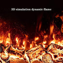 Electric Fireplace Electric Fireplace Insert and Wall Mounted, Fireplace Heater, Resin Logs and Grey Beds