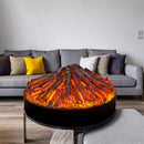 Electric Fireplace Round Electric Fireplace Logs, Novelty Home Decor Fireplace Diameter
