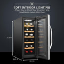 Ivation 12 Bottle Thermoelectric Wine Cooler/Chiller
