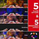 TURBRO Eternal Flame 26-Inch Infrared Quartz Electric Fireplace Log Heater