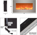 30.5" Electric Fireplace with Adjustable Heat Options