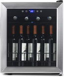 NewAir NWC016SS00 Freestanding Wine Cooler, 16 Bottle, Stainless Steel